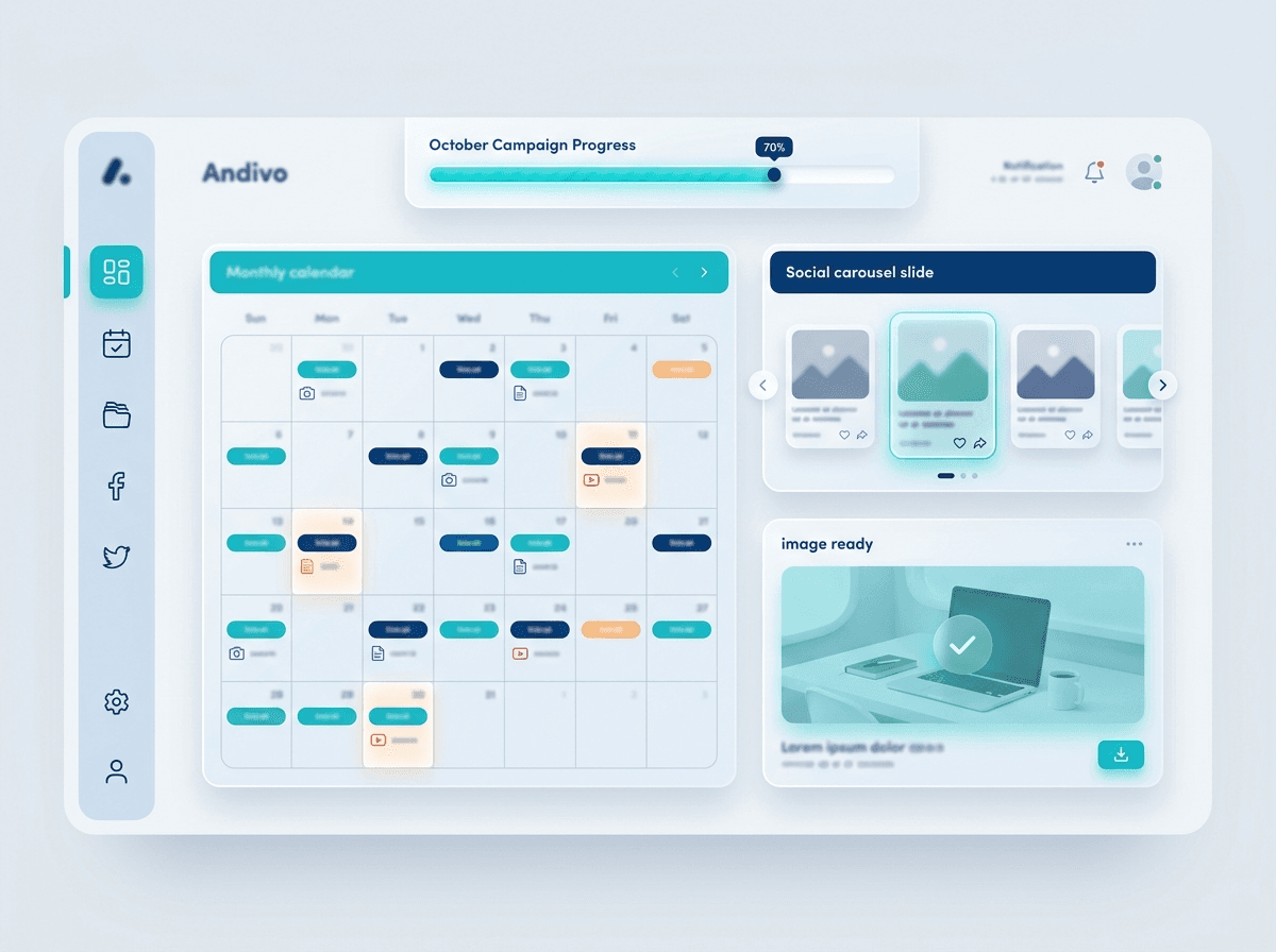 Studio de creación de contenido de Andivo